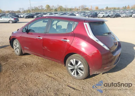 2017 Nissan Leaf Sv z USA, uszkodzony, nr VIN 1N4BZ0CP5HC308661